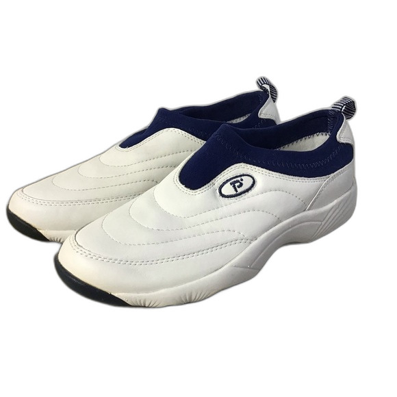Propet Leather Shock Absorber Walking Shoes White Size 8 Brand New - Picture 1 of 8